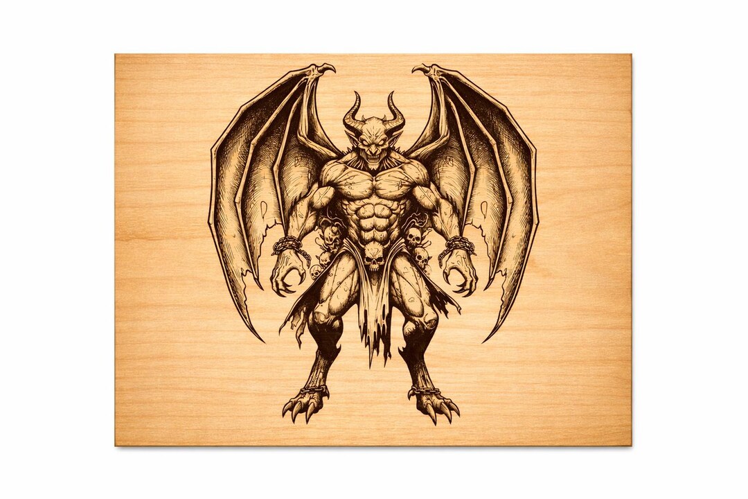 Demon SVG, Demon Clipart, Dark Demon PNG, Gothic Demon Cut File, Horror ...