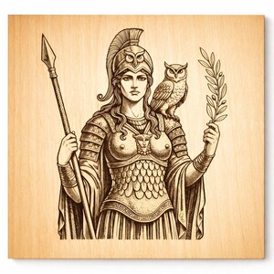 Athena SVG | Greek Goddess of Wisdom SVG | 2 Versions | Warrior Goddess Design | Mythology Cut File | Cricut PNG pdf