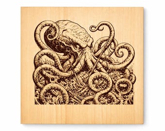 Kraken SVG, Giant Sea Monster Clipart, Kraken PNG, Mythical Sea Creature Cut File, Ocean Monster Cricut Design, Kraken Printable