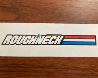 Oilfield Drilling Rig Roughneck Solider Hardhat Car Vinyl Decal Sticker