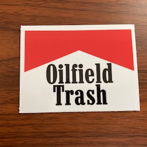 Oilfield Drilling Rig Roughneck Cigarettes Logo Hardhat Car Vinyl Decal Sticker