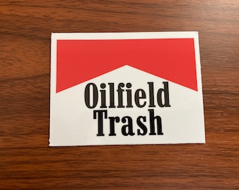 Oilfield Drilling Rig Roughneck Cigarettes Logo Hardhat Car Vinyl Decal Sticker