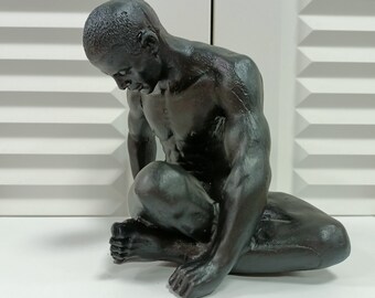 Black Male Statue | Etsy