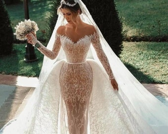 2 in 1 convertible wedding dresses