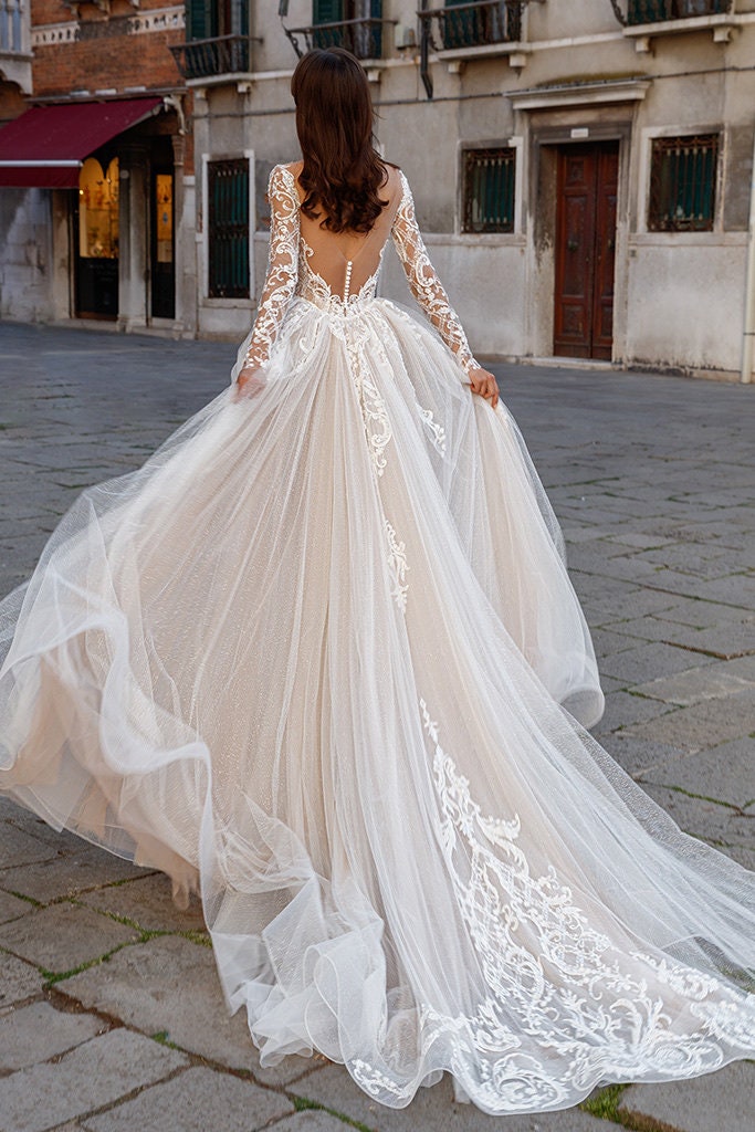 2 in 1 Mermaid Wedding Dress luxury Wedding Dress elegant - Etsy