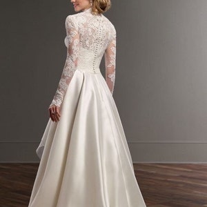 Bohemian Lace Wedding Dress long Sleeve Lace Wedding Dress - Etsy