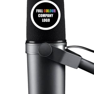 Benutzerdefiniertes Markenlogo Shure SM7B Podcast-Mikrofon Schaumstoff-Windschutzscheiben-Abdeckungsschutz