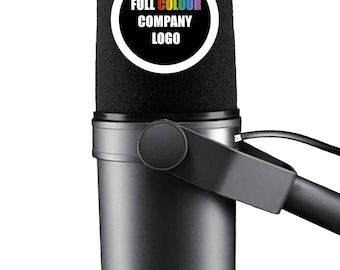 Custom Branded Logo Shure SM7B Podcast Microphone Foam Windscreen Windshield Cover Protector