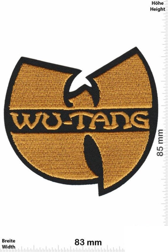 Wu Tang Gold Hip Hop Patch Badge Embroidered Iron on Applique Etsy