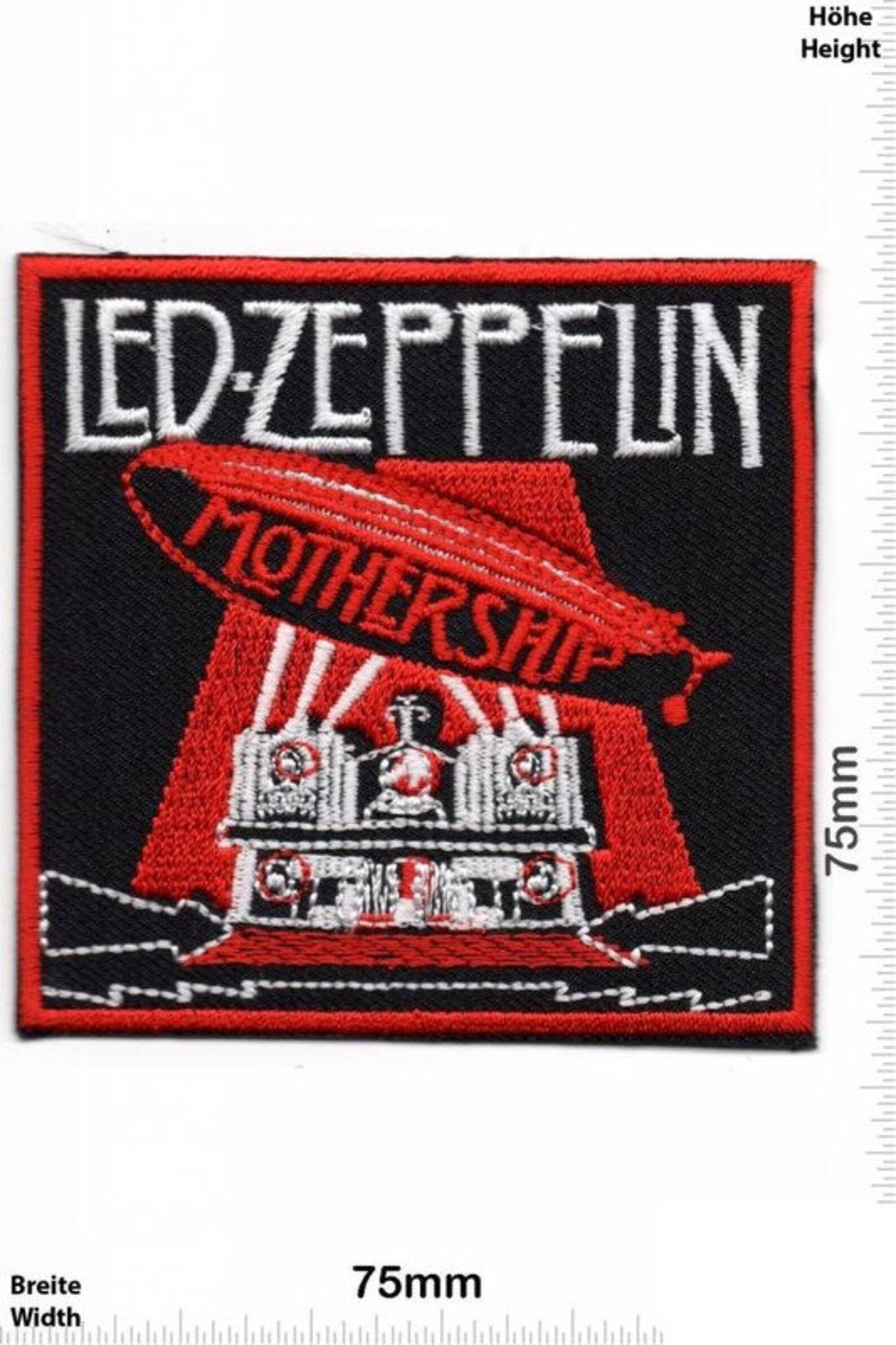 Led Zeppelin Patch Mothership Badge Embroidered Iron on Etsy