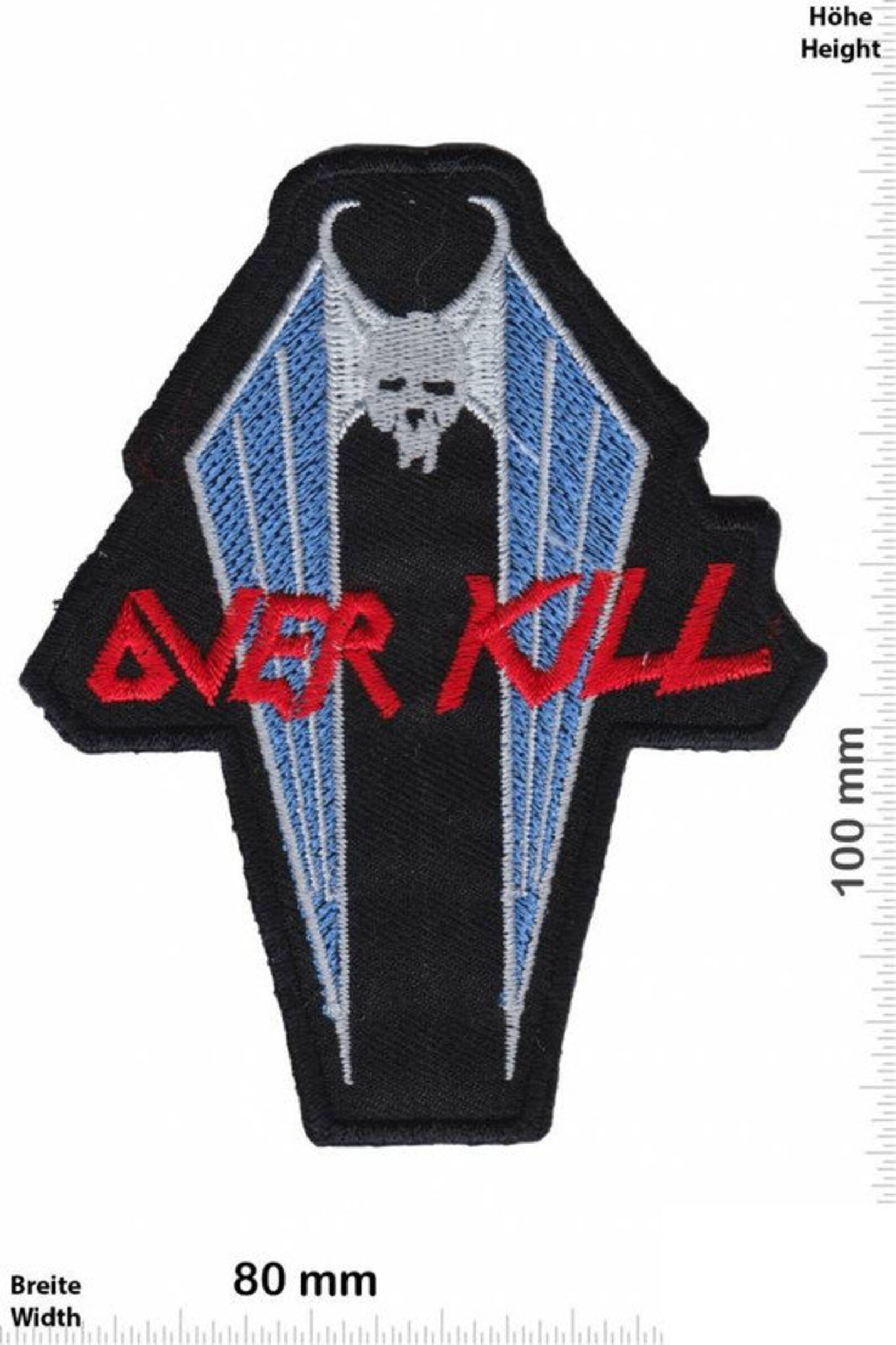 Overkill Bat Thrash Metal Band Patch Badge Embroidered Iron on Etsy