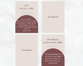 30 Islamische Affirmationen - Neutraler Farbstil