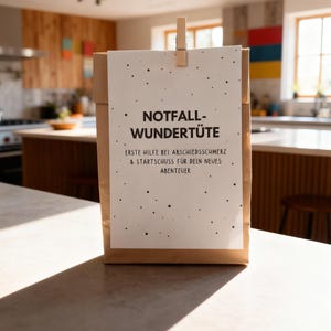 Notfall-Wundertüte zum Abschied – Geschenk für Kollegen | Jobwechsel Geschenk | Abschiedsgeschenk Arbeit | Survival Kit