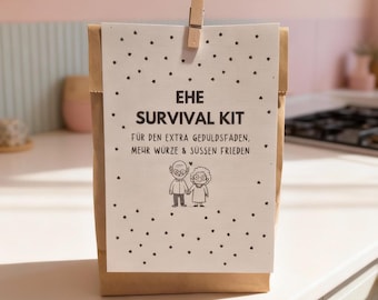 Marriage Survival Kit – Fun Wedding Gift | Surprise Kit for Marriage & Everyday Life | Wedding Gift