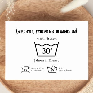Jubiläum, Mitarbeiter, Firmenjubiläum, Kollegen, lustige Karte, schonend behandeln, 30/ 40 jähriges Jubiläum