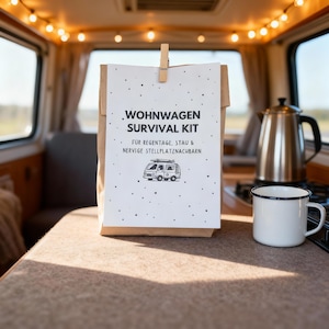 Camping Survival Kit – Wohnwagen Geschenk für Camper | Lustige Wundertüte für Camping & Urlaub