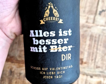 Bieretikett Valentinstag, download, last minute Geschenk für Männer, zum Ausdrucken , lustig