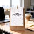 Office Survival Kit – Fun Office Emergency Bag for Colleagues – Farewell Gift from Work – Welcome Gift for a New Job product logo