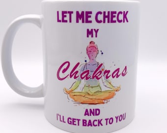 Seven Chakras Coffee Mug: Yoga Wellness Gift