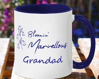 Personalised Gardening Mug: Bloomin' Marvellous Floral Coffee Cup