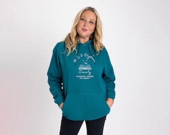 Women's Bookish Hoodie | Book Lover Slogan Sweatshirt with hood