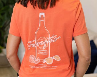 Women's Limoncello Cotton Summer Tshirt - Organic Cotton Short Sleeve Graphic T shirt