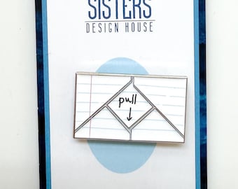 Folded Note Needle Minder | 90s Nostalgic Passed Note, Cross Stitch Gift