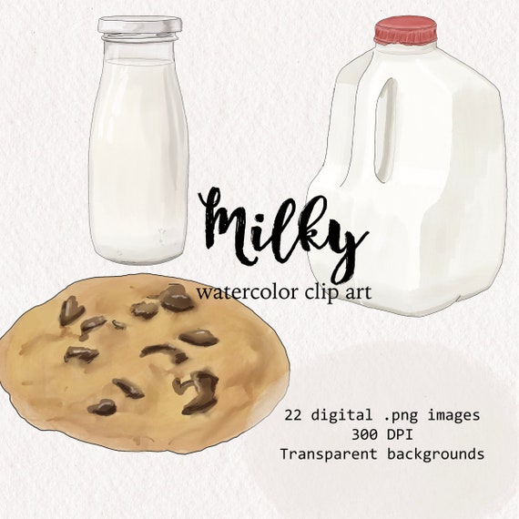 Milky Watercolor Clipart - Etsy