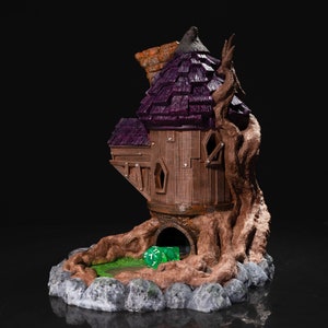 Tour de dés Magicien / Wizard Dice Tower - Jeux de rôles - Jeux de sociétés - en Impression 3D