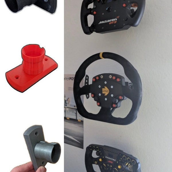 Fanatec Steering Wheel Wall Mount - Sim Racing, Optimized Space