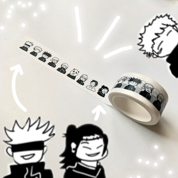 Sorcerer Anime Group Washi Tape