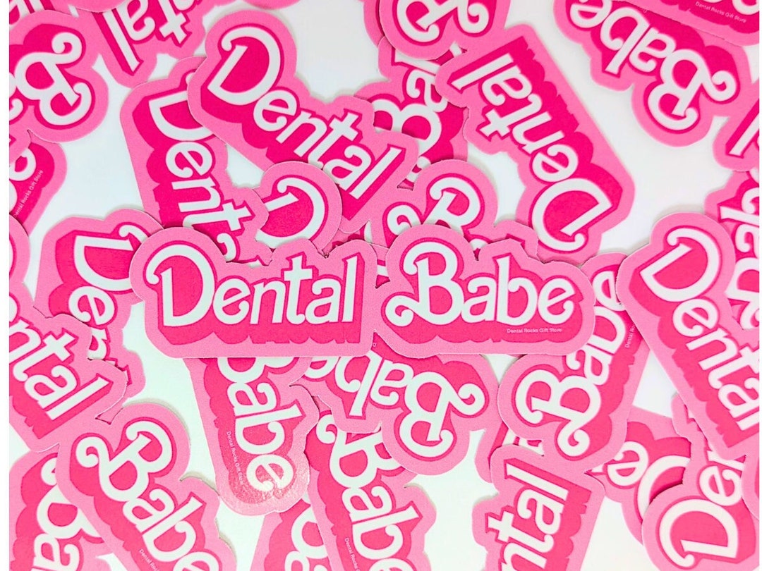 Dental Babe Sticker, Dental Sticker, Car Bumper, Laptop, Bottle