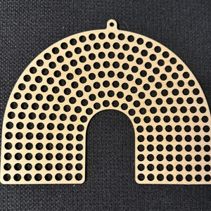 Arcobaleno/Arcobaleno per l'uncinetto. FILE per laseratura. 8 fori di larghezza. Fori da 8 mm. **SVG**