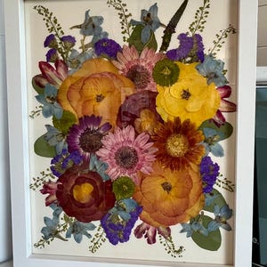 Pressed Flower Frame- Wedding, Memorial & Occasion Flower Preservation Keepsake