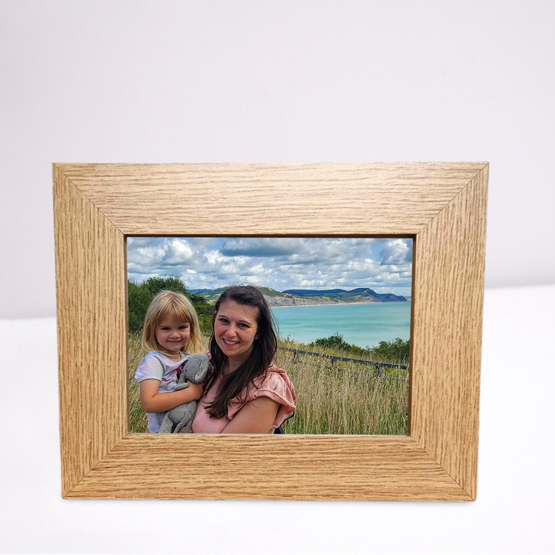 Plain wooden photo frame