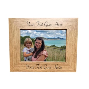 Personalised Photo Frame Gift Engraved Printed Custom Wooden Photo Frame Custom Gift