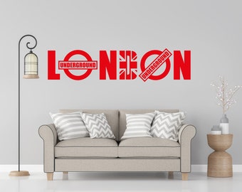 London Vinyl Wall Art Decal Sticker Home Decor Decoration Personalised City