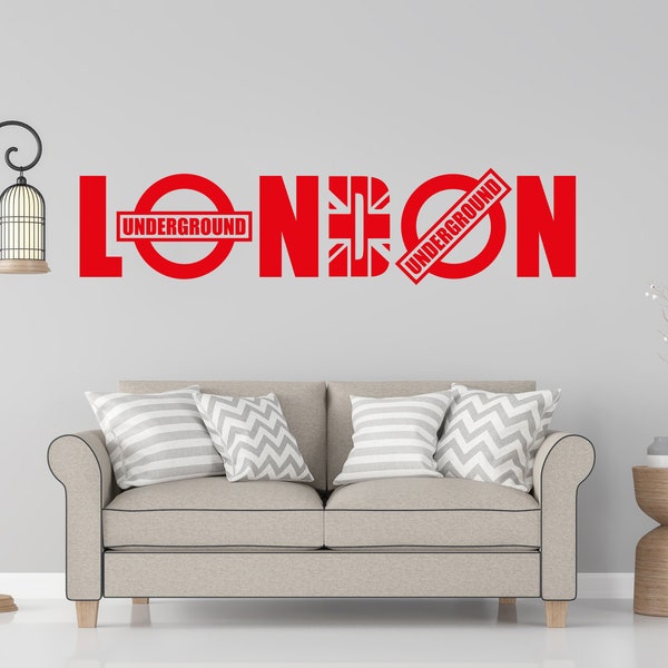 London Wall Decal Etsy UK
