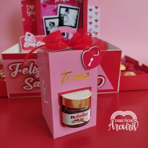 Scatola di file di taglio per mini nutella per Silhouette e Cricut