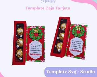 Chocolate Box Card Cutting File for Silhouette and Cricut