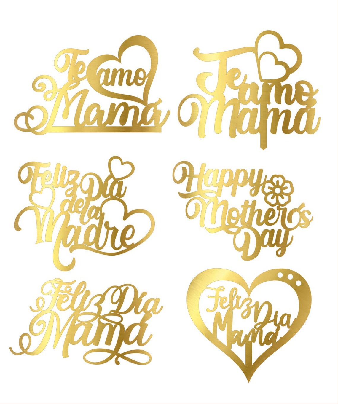 Archivo de Corte Cake Toppers Mamá para Silhouette y Cricut. Svg ...