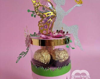 Pringles Box Template Butterfly Fairies Scene. Svg and Studio