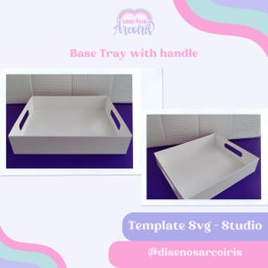Breakfast Tray with Handles Cutting File for Silhouette and Cricut