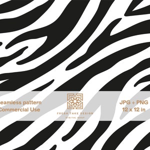 Cute zebra spots, Scandinavian style animal print seamless pattern with Standard Commercial Use License