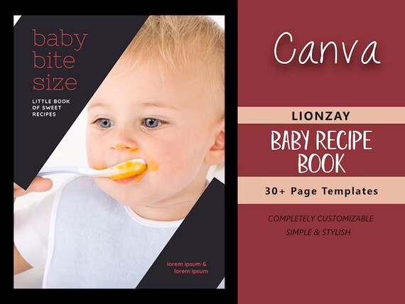  Recipe Template Canva Printable 20 Recipe Book Pages Etsy Ireland