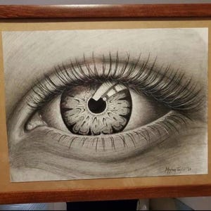 Black and white eye, limited edition print