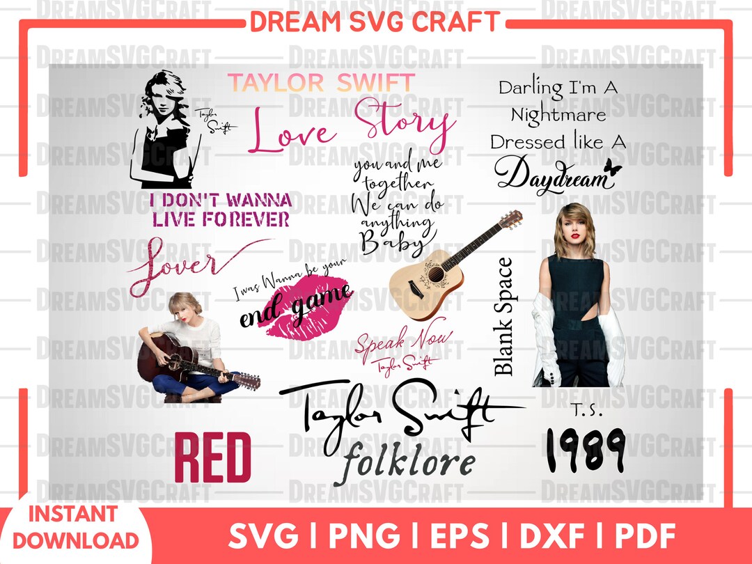 Tay Lor Eras Tour Svg Bundle, Speak Now Taylor