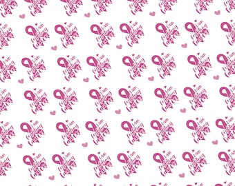 Roze Awareness/Breast Cancer Awareness Digital Paper
