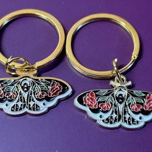 Bohemian Moth Boot Charms Set Boho Moon Moth Charm Nature Inspired Accessories Black Moth Boot Charm