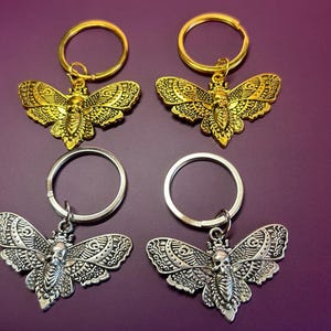 Schädel Motte Boot Charms Set Gothic Steampunk Hexe Zubehör Geschenk für sie